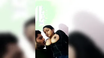 My Smoking Hot Gf Letting Me Suck Her Massive Natural Boobs