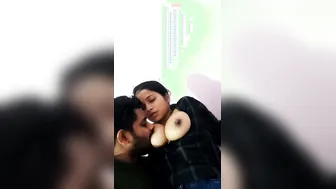 My Smoking Hot Gf Letting Me Suck Her Massive Natural Boobs