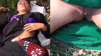 Married Woman Riding Neighbor Outdoors In Risky Public Quickie