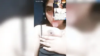 Desi Girl Stripping Topless For Private Cam Show With BF