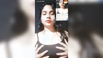 Desi Girl Stripping Topless For Private Cam Show With BF