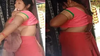 Married Woman Dressing Blouse After Shower Caught On Mobile Cam