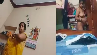 Bhabhi Caught Changing Clothes Leaked Homemade Village Footage