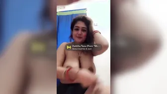 Busty Bhabhi Stripping Bra Off Teasing Lover On Camera