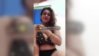 Busty Bhabhi Stripping Bra Off Teasing Lover On Camera