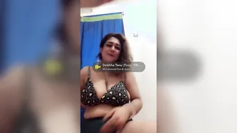 Busty Bhabhi Stripping Bra Off Teasing Lover On Camera