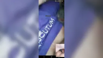 Dark Nippled Wife Showing Her Body On Late Night Cam Show