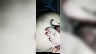 Dark Nippled Wife Showing Her Body On Late Night Cam Show
