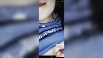 Dark Nippled Wife Showing Her Body On Late Night Cam Show
