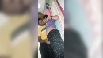 Local Guy Oiling Up Lonely Bhabi Before Fucking Her Good