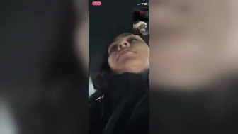 GF Flashing Her Massive Tits During Video Call Session