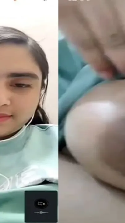 GF Teasing Lover On Call Flashing Her Massive Melons
