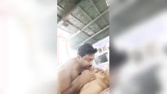 Busty Married Babe Enjoying Foreplay And Tit Sucking At Home