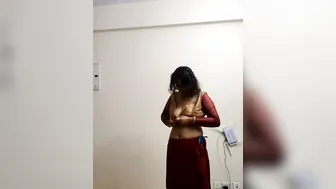 Nerdy GF Changing Clothes Flashing Huge Tits