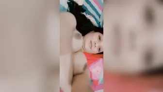 GF Showing Perky Tits On Selfie For Boyfriend
