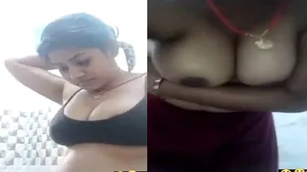 GF With Big Tits Teasing Me During Video Call