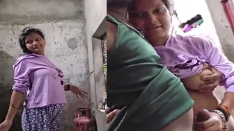 Village Wife Deepthroating And Taking It Standing Up