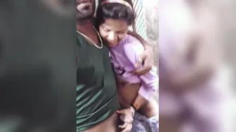 Village Wife Deepthroating And Taking It Standing Up