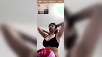 College Cutie Taking Off Her Bra Showing Perfect Boobs