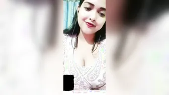 Busty Babe Fingering Herself Showing Off Huge Natural Tits