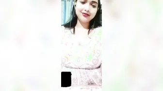 Busty Babe Fingering Herself Showing Off Huge Natural Tits