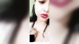 Busty Babe Fingering Herself Showing Off Huge Natural Tits