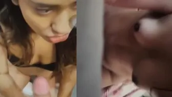 College GF Taking Dick Doggy After Sucking Him