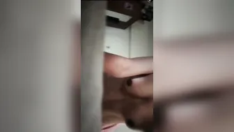 College GF Taking Dick Doggy After Sucking Him