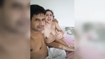 Getting Naked In Bed Ready To Fuck My GF