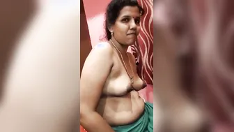 Topless Wife Flaunting Her Perky Tits Before Sex
