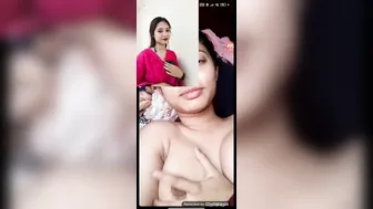 Office Girl Flashing Her Tits During Naughty Video Call