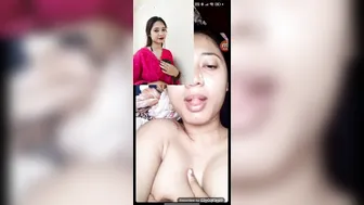 Office Girl Flashing Her Tits During Naughty Video Call