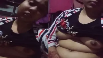 Village Girl Rubbing Her Cunt Thinking About Her Lover