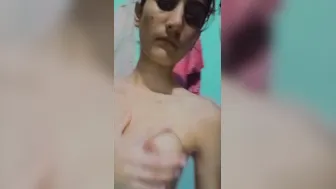 Skinny GF Rubbing Her Wet Pussy Till She Cums