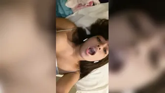 Horny GF Moaning Loud While Fingering Herself