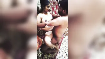 Wife Spreading Legs Wide For Missionary Pounding Session