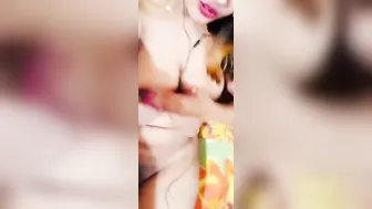 Horny Wife Fingering Her Dark Pussy On Camera For Me