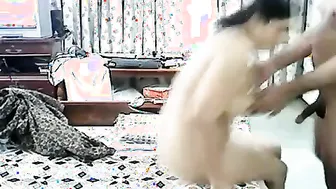 Desi GF making him jerk off to her sultry sexy body