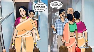 South Indian aunty Velamma Video 69: Railway coupling