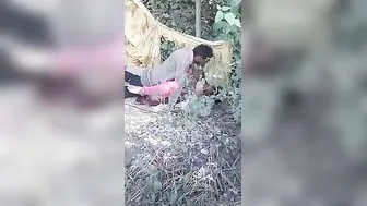 Desi sex movie of village prostitute fucking outdoor with client
