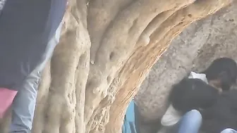 Hidden web camera desi mms of college paramours romancing publicly!