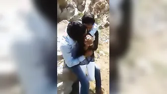 Cuddling with Cute Indian Girlfriend in Bed Naked