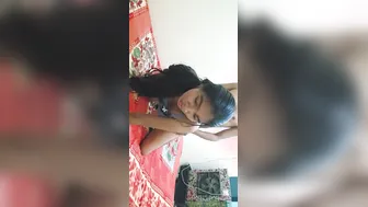 Hairy Pussy Wife Riding Husband Until Creampie Finish