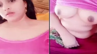 Busty GF Stripping And Fingering Herself Solo