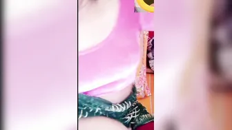 Busty GF Stripping And Fingering Herself Solo