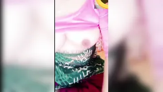 Busty GF Stripping And Fingering Herself Solo