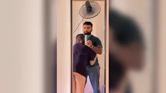 Wife Getting Her Tits Sucked In Front Of The Mirror