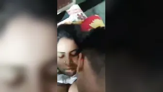 Newlywed Wife Getting Her Tits Sucked And Pussy Pounded