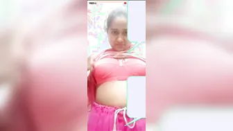 Cheating Wife Flashing Tits For Lover On Video Call