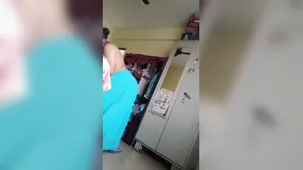 Granny Flashing Her Saggy Tits While Getting Dressed